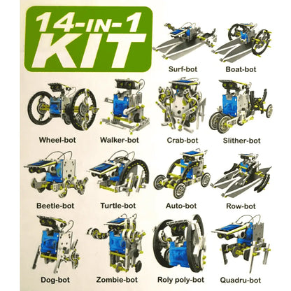 14 in 1 Educational Solar Robot Kit