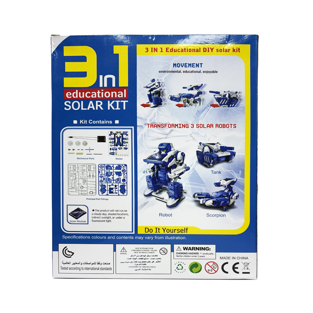 3 in 1 Educational DIY Solar Robot Kit