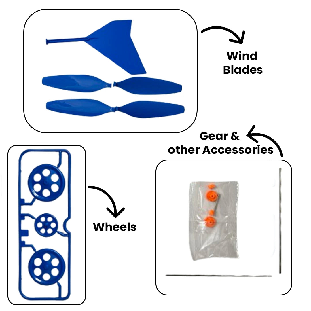 DIY Wind Power Car Academy Educational Kit