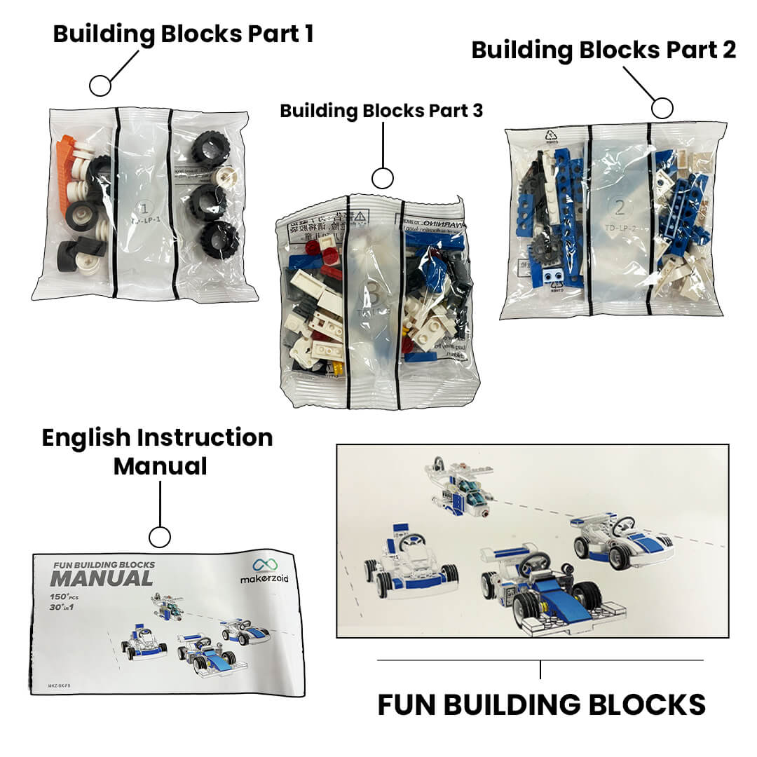 30-in-1 Steam Building Block Brick Set for Kids