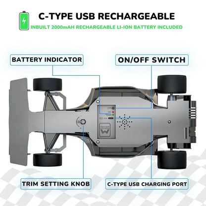 RC Car Toys with Type-C use Rechargeable Battery