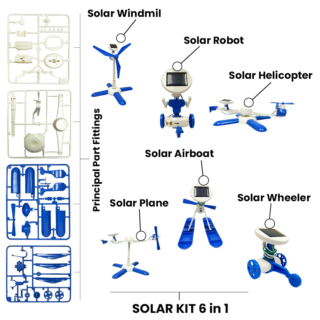 6-in-1 Educational DIY Solar Kit