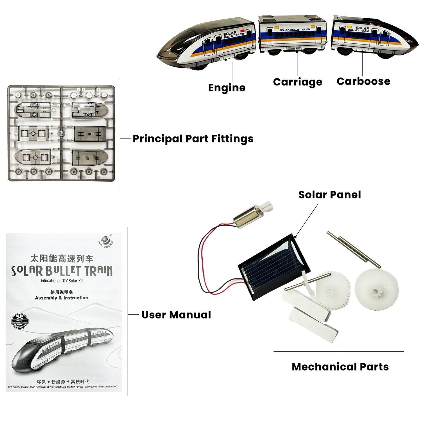 Solar Bullet Train | Educational DIY Solar Kit