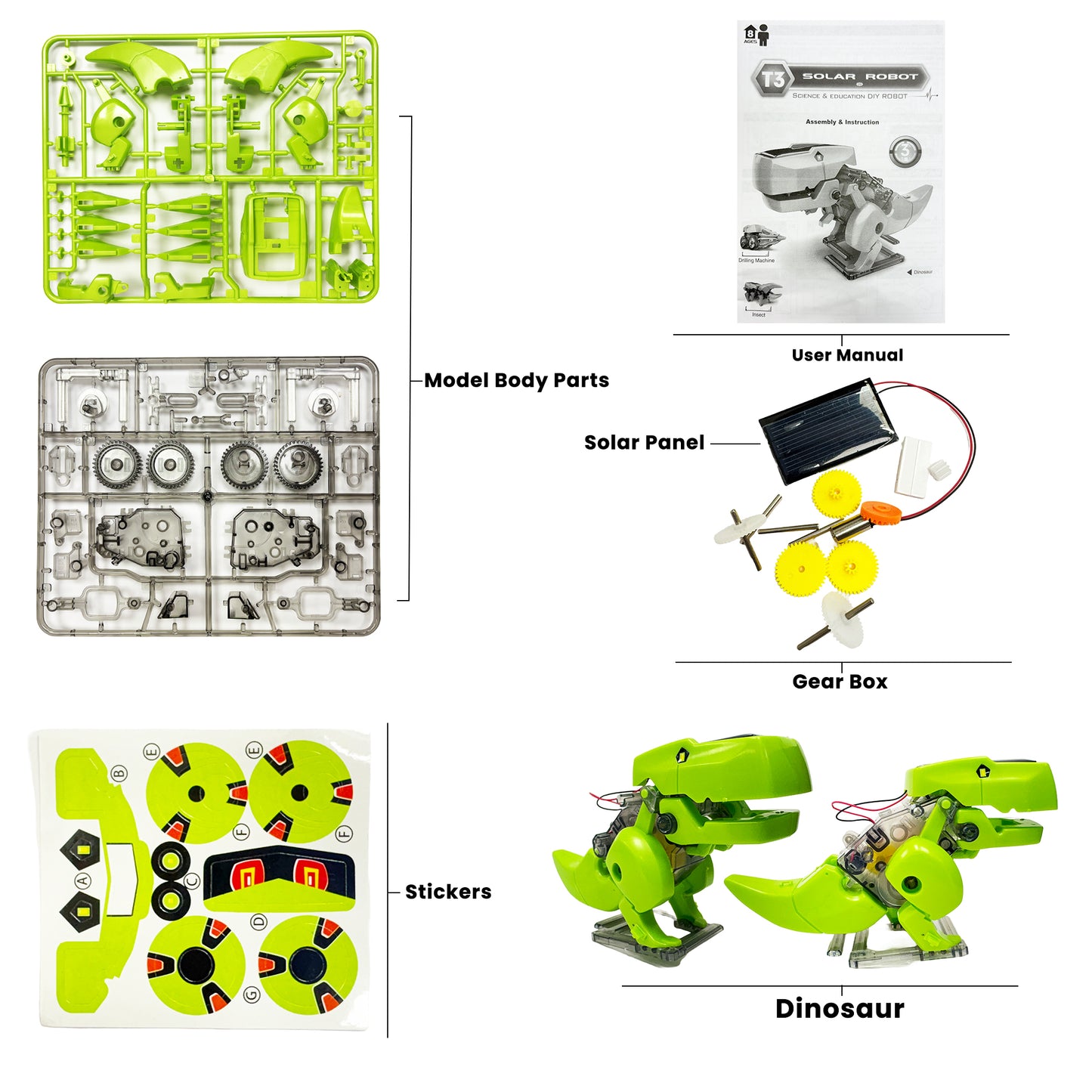 3-in-1 Solar Kit | Science and Education DIY Kit